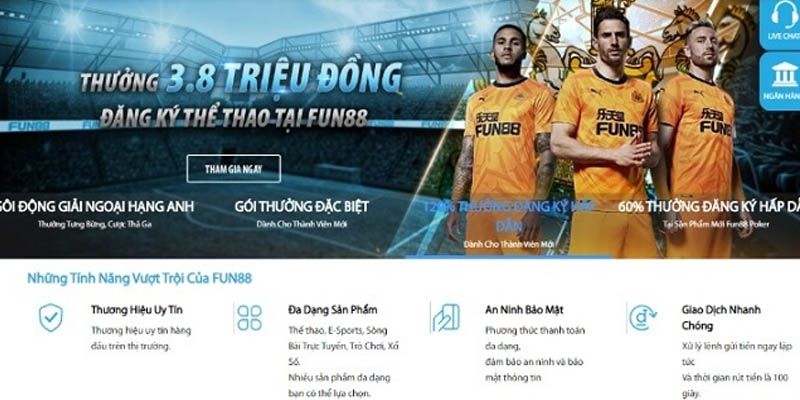 the thao 3 Lý do bạn nên chọn Thể Thao Fun88 ngay hôm nay
